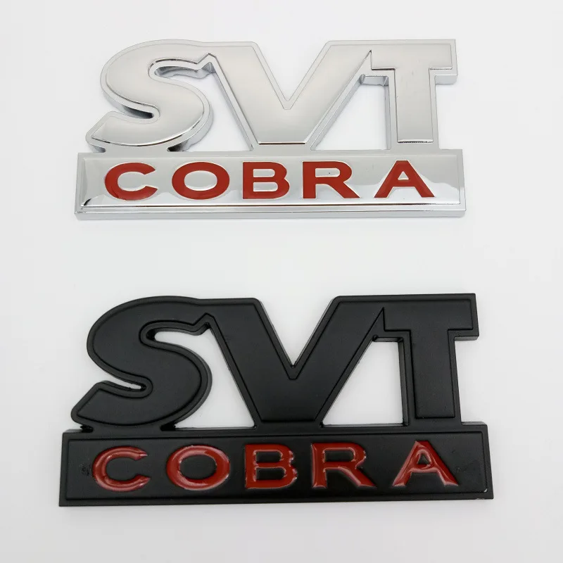 1 шт. 3D металлический SVT Кобра логотип Стикеры сзади знак багажника Автомобильная