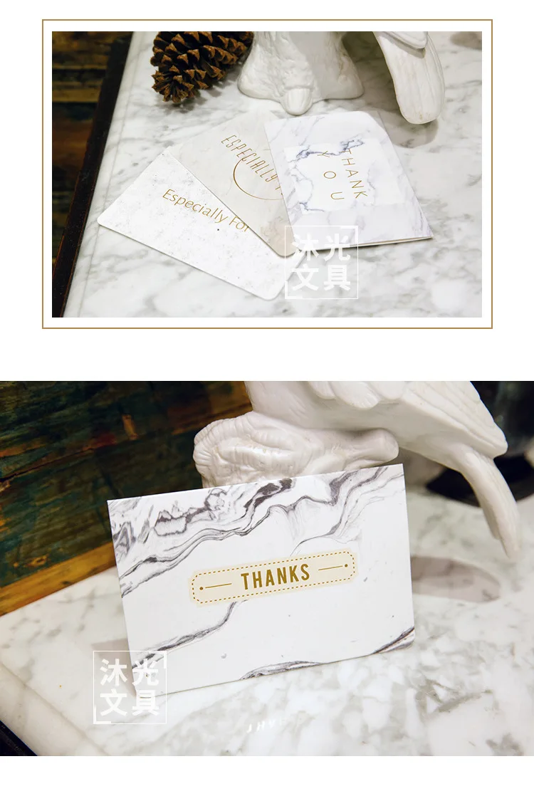 Creative Marbling Cards Customizable Universal Valentine's Day Bronze Card Teachers Day Greeting Card