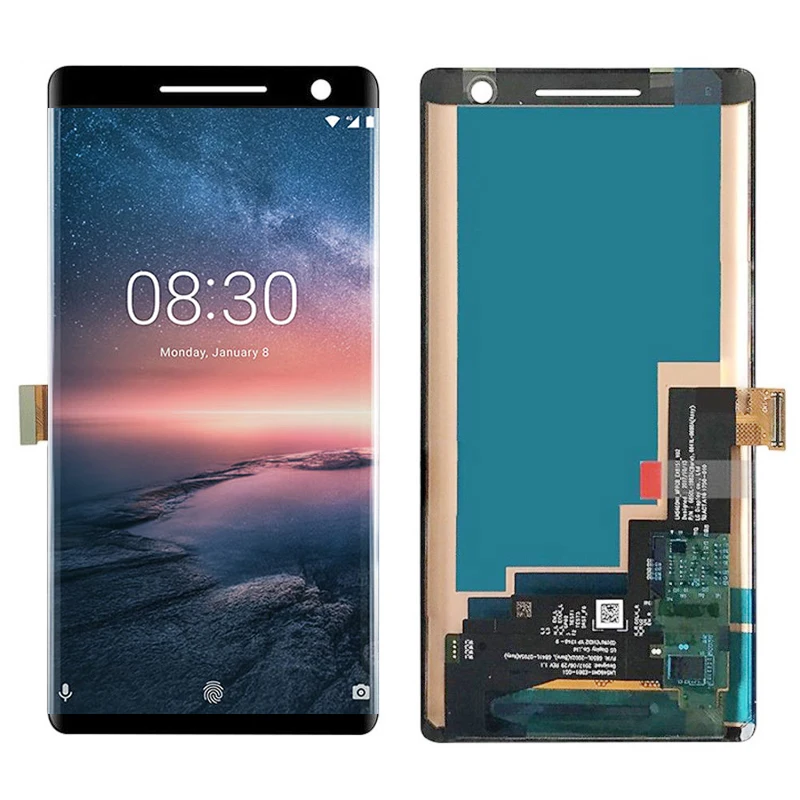 5,5 ''для Nokia 8 Sirocco ЖК-дисплей кодирующий преобразователь сенсорного экрана в сборе с рамкой TA-1005 для Nokia 8 Sirocco дисплей