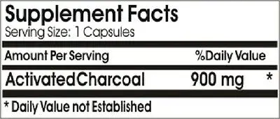 

Activated Charcoal High Potency 900 mg - Digestive Health