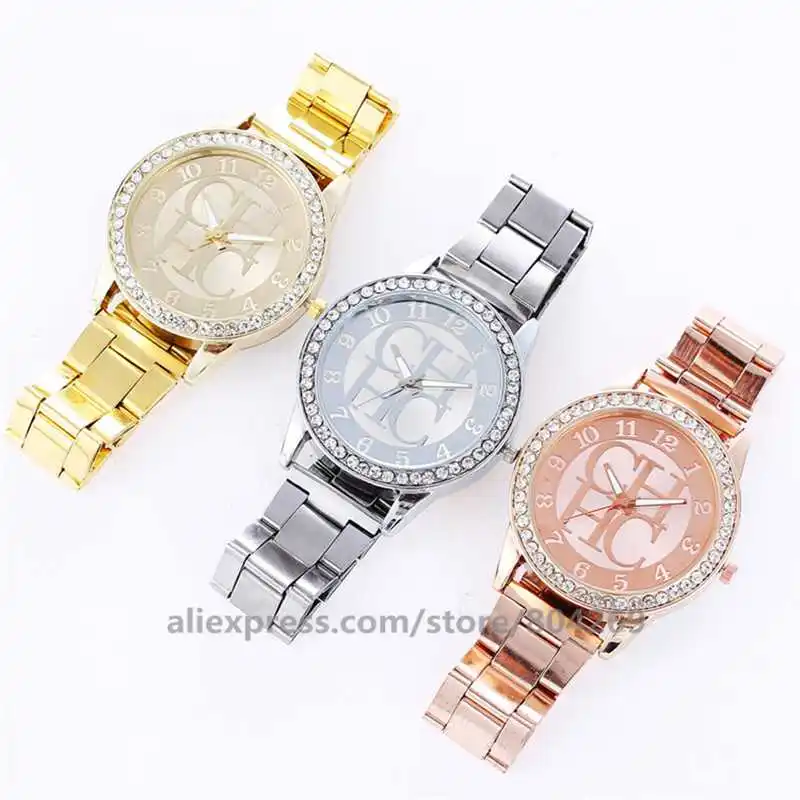Wholesale Man Alloy Rhinestone Analog Quartz Wrist Watch Top Brand Luxury Mens Business Wrist Watches 920382 CHHC - Цвет: leave message