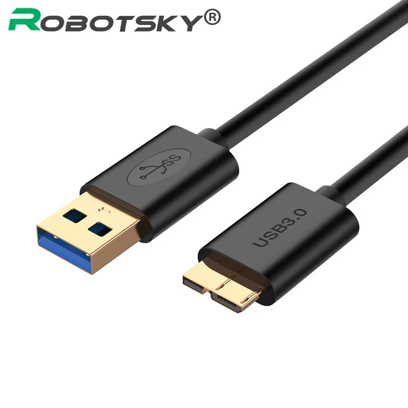 

USB 3.0 Cable Super Speed USB3.0 Type A to Micro B Data Sync Charge Cable for External Hard Drive Disk HDD for Samsung S5 Note3