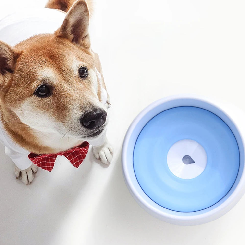 

1200 Ml Portable Detachable Pet Dog Buoyancy Water Bowl Splash Spill-proof Dust-proof Anti-choke Dogs Cat Drinking Bowls