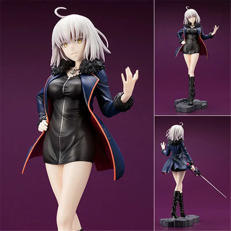 

25CM Anime Fate Grand Order black Jeanne d'A Action Figures toys Fate stay night Saber Anime figure Toys For children Christmas