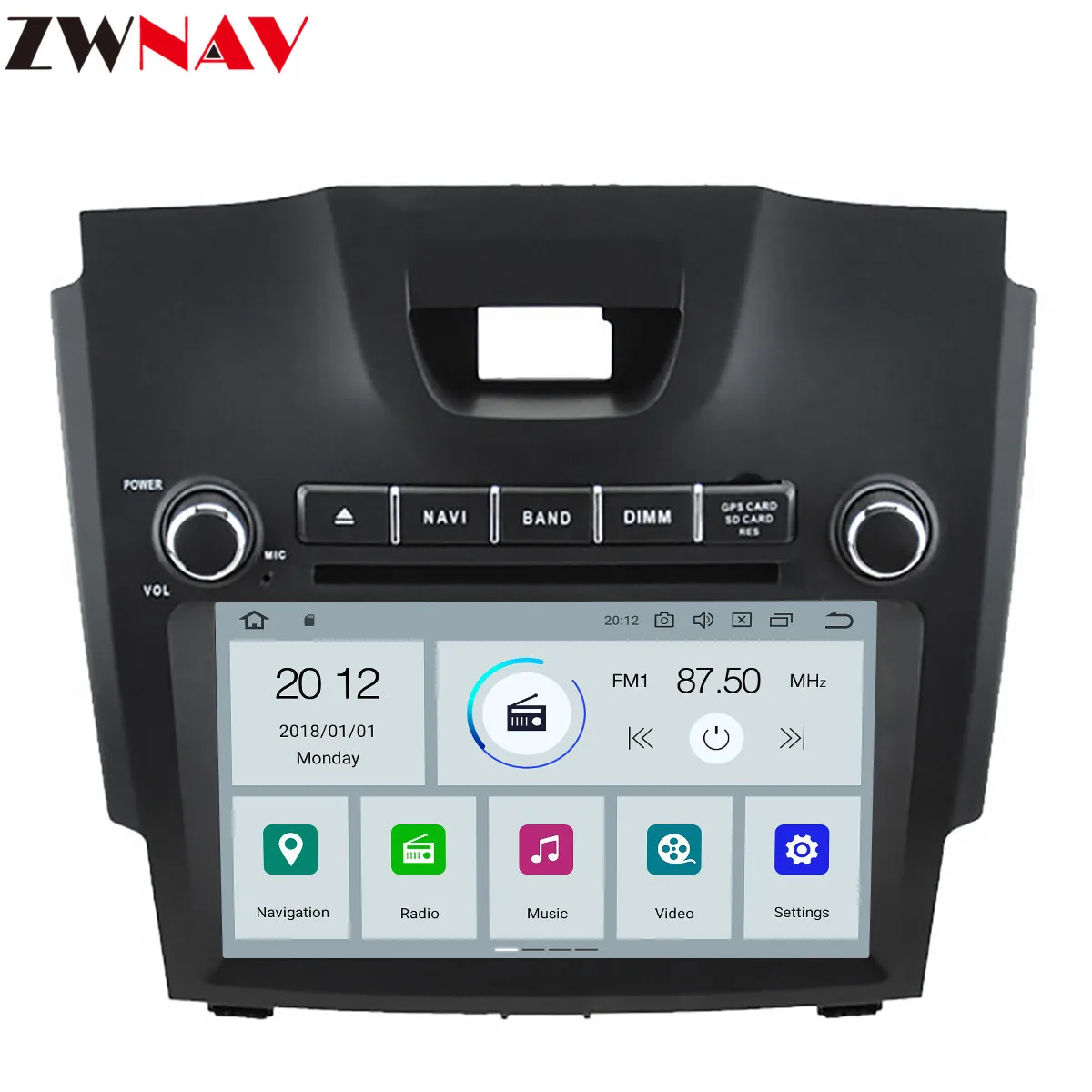 Best DSP BT 2 din Car Radio Multimedia dvd Player android 9.0 for Chevrolet Trailblazer Colorado S10 Isuzu D-max gps stereo head unit 1