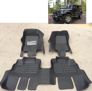 

styling leather car floor mats for jeep wrangler JK 2007-2016 2017 2015 2014 2013 2012 rubicon parts accessories
