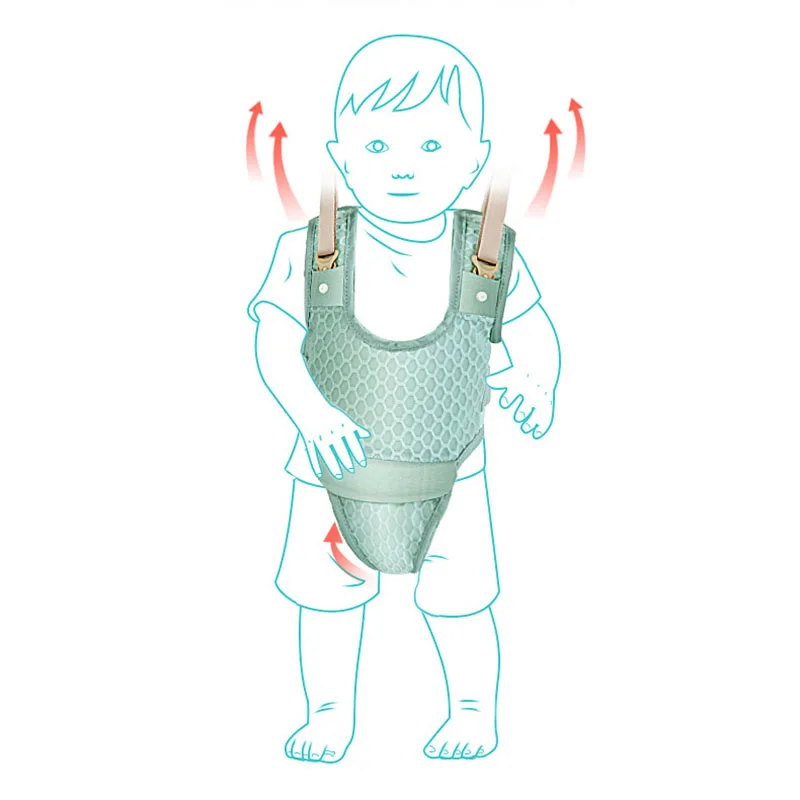 Baby Walking Learning Belt Toddler Walker Stand Up Leashes Strap Safety Walking Adjustable Belt with Bib