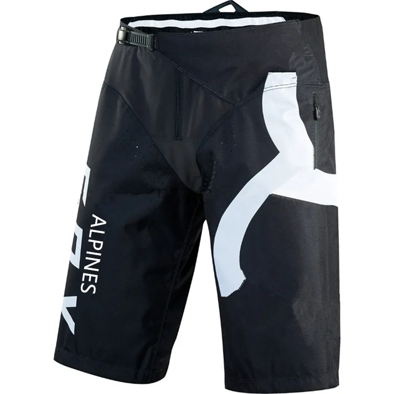 ALPINES лиса демо внедорожные MTB шорты для езды Мотокросс Pantalones mtb dh для езды на велосипеде по бездорожью и склонам шорты мотоцикл ACE шорты - Цвет: Черный