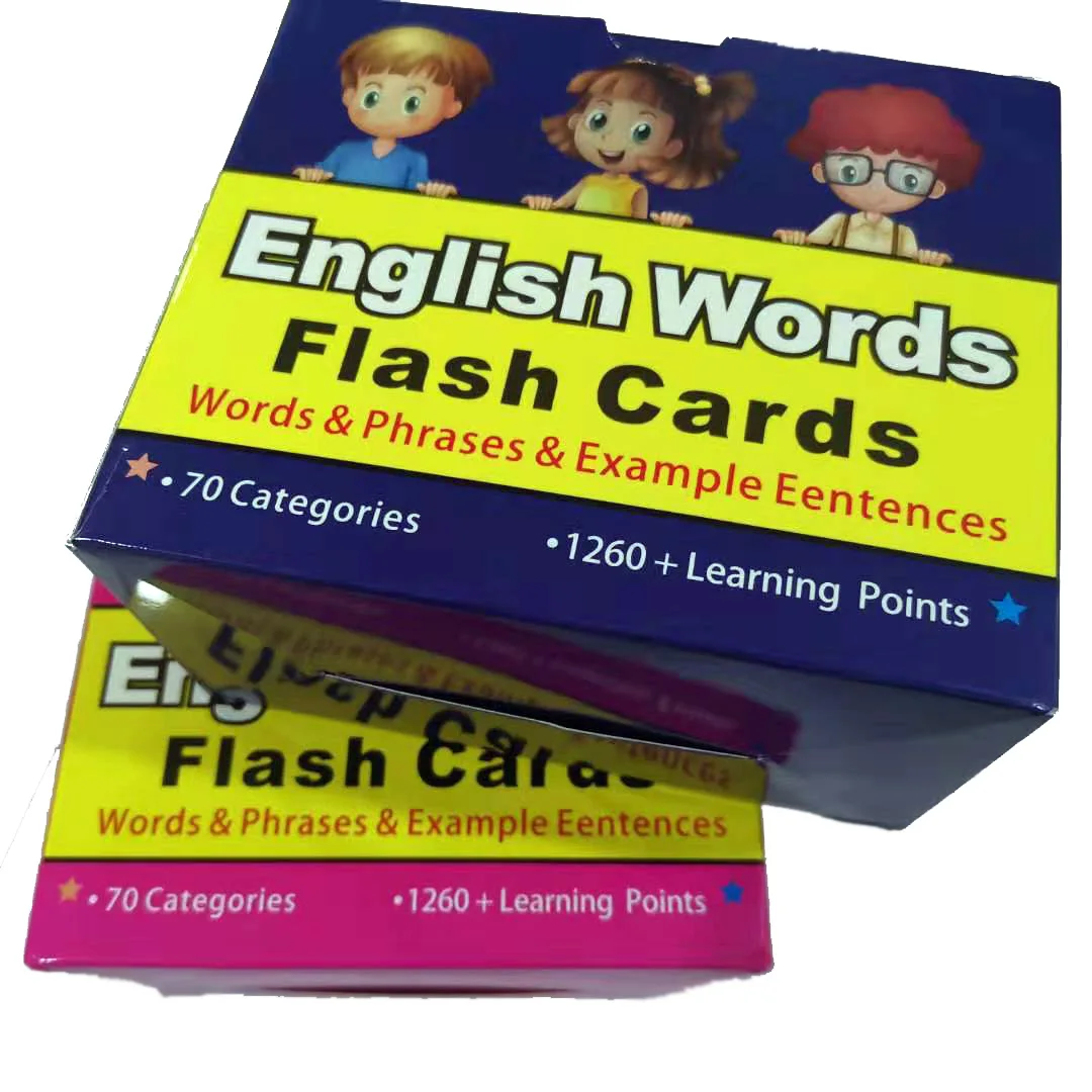 1260 слов карта раннего обучения с изображением китайские английские карточки