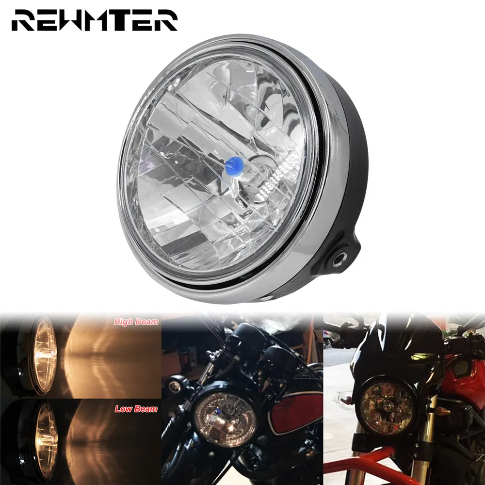 

Motorcycle Retro Headlight Front Round Headlamp Head Light Assembly For Honda Hornet 250 600 900 CB400 CB500 CB1300