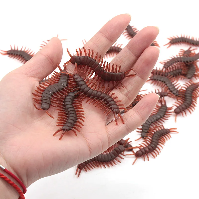 

April Fools Day Halloween Tricky Toy Mischievous Simulation Toys Realistic Decoration Simulation Centipede Scorpion Flies