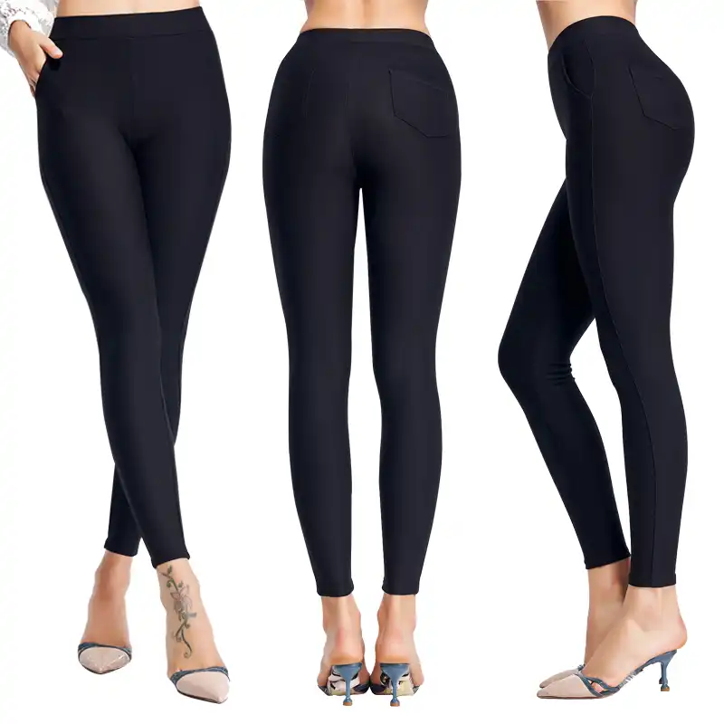 Tight black trousers womens Clearance