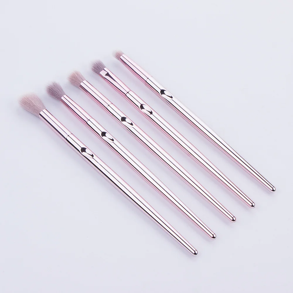 

Makeup Brushes Set 10pcs/lot Eye Make Up Brush Eyeshadow Blending Eyeliner Eyelash Eyebrow Cosmetic Kit Electroplated handle