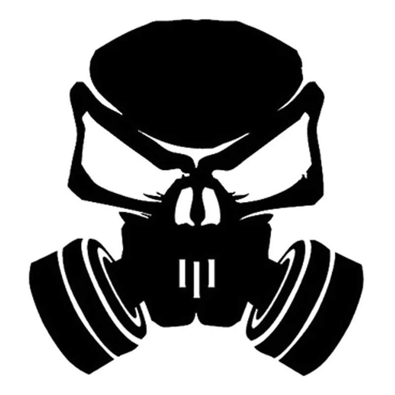 

Car Sticker Nitro Skull Hardcore Sticker Fashion PVC Car Styling Sticker Black/silver 15 Cm *15.9 Cm