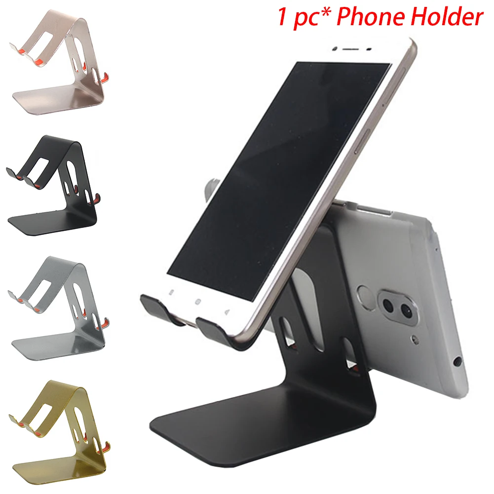 

High Quality Aluminum Alloy Universal Mobile Phone Tablet Computer Bracket Non-slip Desktop Mobile Phone Holder Lazy Bracket