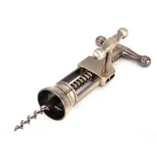 Штопор, винтажный сплав все-в-одном красное вино пиво пробки бутылки, ручной дизайн, плоский винт больше сцепление