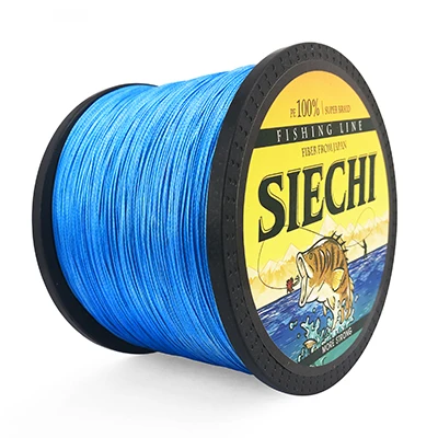 Blue SIECHI 1000 м 20LB-88LB PE мультифиламентная 8 нитей плетеная леска для океанской рыбалки, супер прочная цветная плетеная леска для ловли карпа - Цвет: Blue