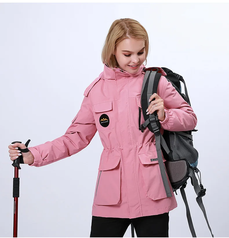 Спорт на открытом воздухе Боевая флисовая куртка мужская водонепроницаемая куртка женская зимняя куртка флисовая ветровка для активного отдыха, спортивная теплая куртка
