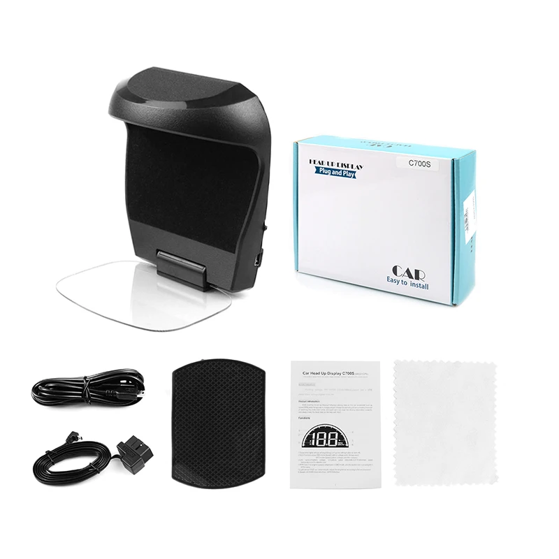HUD C700S OBD2 дисплей спидометр автомобиля цифровой зеркало проекция gps OBD диагностический инструмент