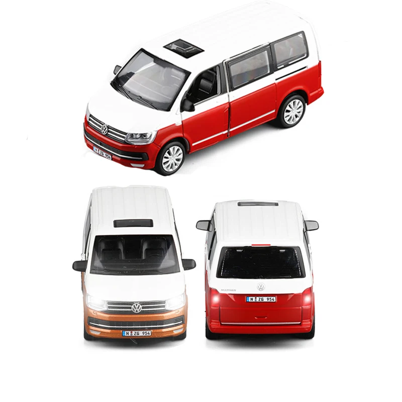 4 цвета 1/32 T6 Ван литая под давлением модель автомобиля автобус MPV ...