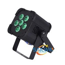BIG SALE 6*18W 6IN1 RGBAW+UV MINI Battery Operated Wireless LED Par Light Projector Stage Lighting