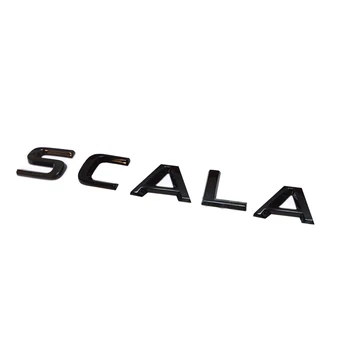 

SCALA Emblem Sticker For Skoda OCTAVIA SUPERB YETI FABIA KODIAQ KAMIQ RAPID SCALA SKODA Trunk Sticker Car Displacement Sticker