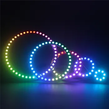 WS2812B LED 링, 8/16/24/35/45 비트 LED, SK6812 ws2812b WS2812 5050 RGB 주소 지정 가능 픽셀 LED 모듈 스트립 조명 DC 5V, 1 개