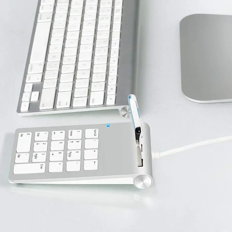 Портативный USB 2,0 многофункциональная Проводная касса с цифровым брелоком