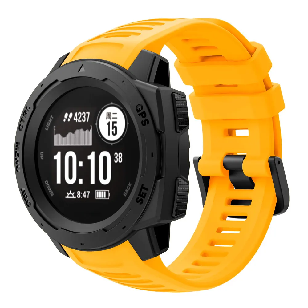  For Garmin instinct watch strap Silicone band Replacement Smart accessories wristband For Garmin in - 4000046190003