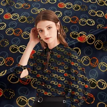 Шелк креп широкая ширина струйный летнее платье Футболка дизайнерская ткань