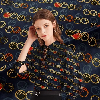 

100% Silk crepe wide-width inkjet summer dress t-shirt designer fabric