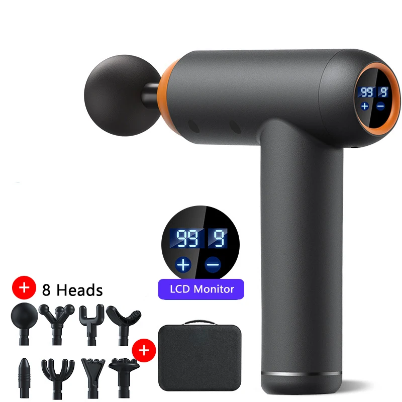 Massage Gun Smart Hit Fascia Gun Electric Neck Massager Tool for Body Massage Relaxation Fitness Muscle Pain Relief