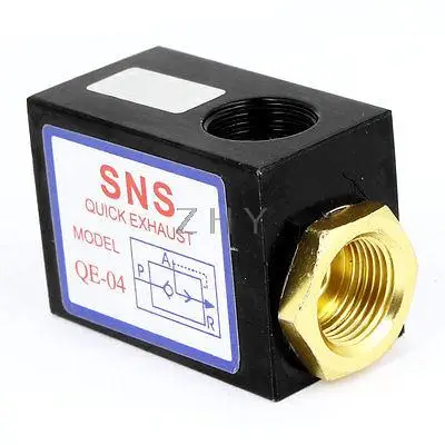 15 мм резьба диаметр трубы Пневматический Быстрый выхлопной клапан управления QE-03