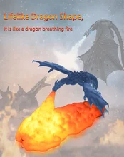 Lampe LED Rechargeable en forme de Dragon pour chambre d'adolescent, luminaire décoratif d'intérieur, idéal comme cadeau d'anniversaire ou de vacances