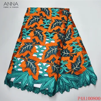 

Anna latest embroidery swiss voile lace in switzerland 100% cotton fabric 2020 high quality african dry lace mesh fabric 5 yards