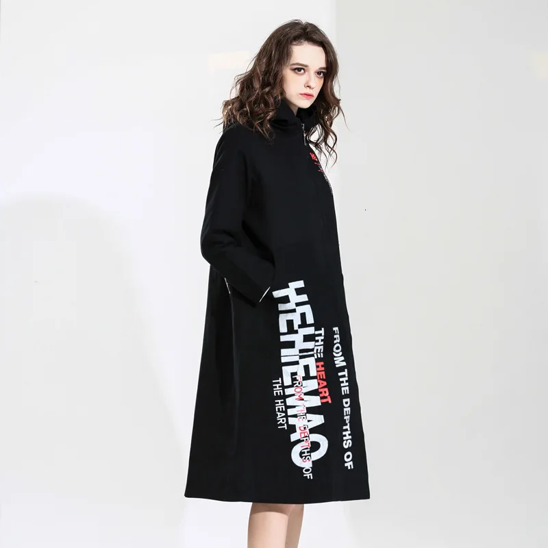 Max LuLu, модная Корейская женская зимняя теплая одежда, женский длинный Тренч с капюшоном и принтом, пальто с подкладкой, Повседневная ветровка размера плюс