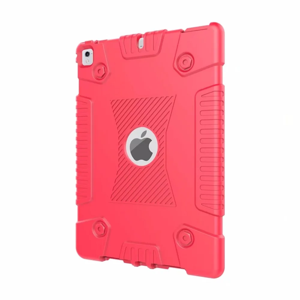 Безопасный Мягкий силиконовый чехол для детей для iPad 9,7 A1822 A1823 A1893 Por 9,7 Air 1 Air 2 защитный чехол для планшета+ ручка