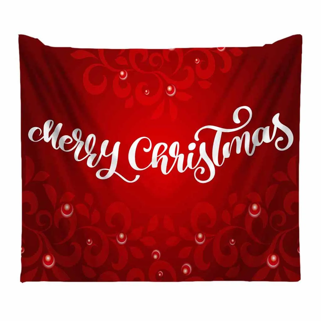 Рождественский гобелен ковер на стену Санта принт 200X150 см гобелен ковер на стену домашний декоративный коврик для йоги одеяла c - Цвет: E