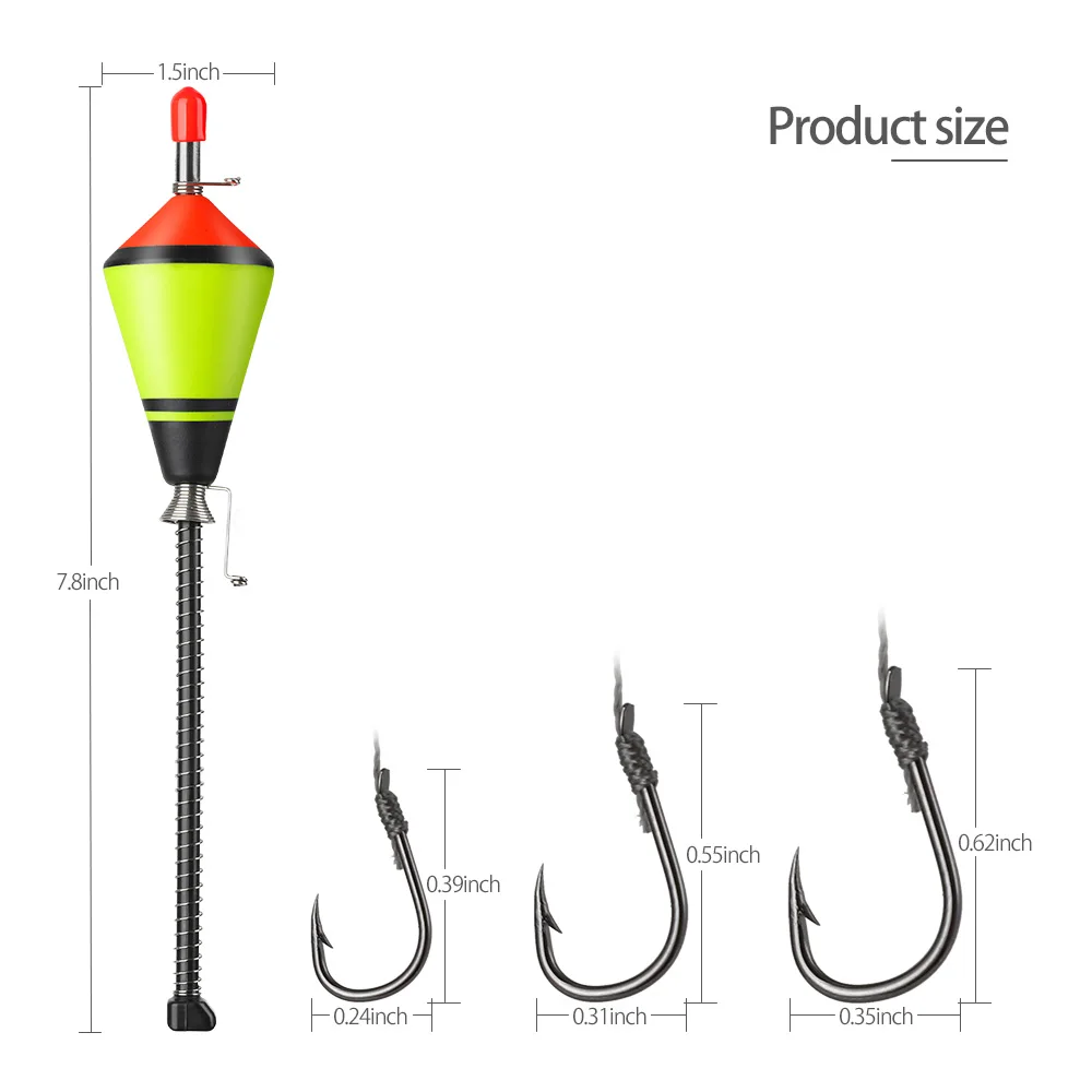 DONQL New 1 pcs Automatic Fishing Float Portable Fast Fishing Artifact Flotador Bobber Fish Accessories Fish Float Device Buoy主图04 (2)