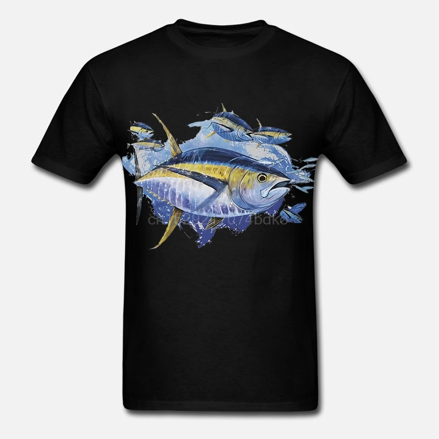 Old Yeller Yellowfin Tuna Fishing T Shirt T Shirts Aliexpress