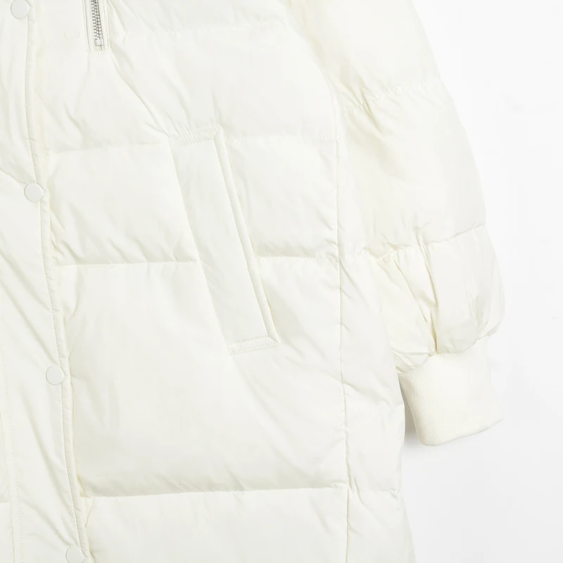 Wixra White Duck Down Overcoats Womens Stylish