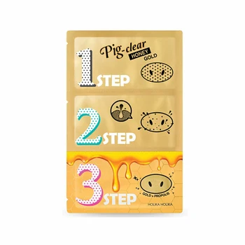 

HOLIKA HOLIKA Pig Nose Clear Black Head 3 Step Kit Honey Removing Black Head Remover Face Mask Cream Skin Repair Korea Cosmetics