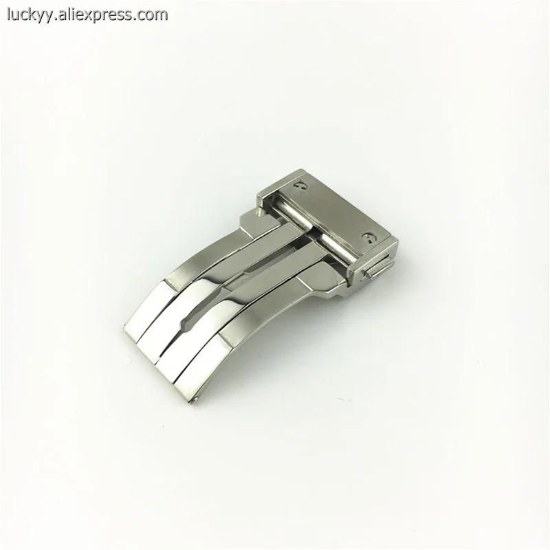 Folding Press Buckle 22 24mm Rose Gold Stainless Steel Clasp for Mens Watch Match Big Band Luxury Brand A117