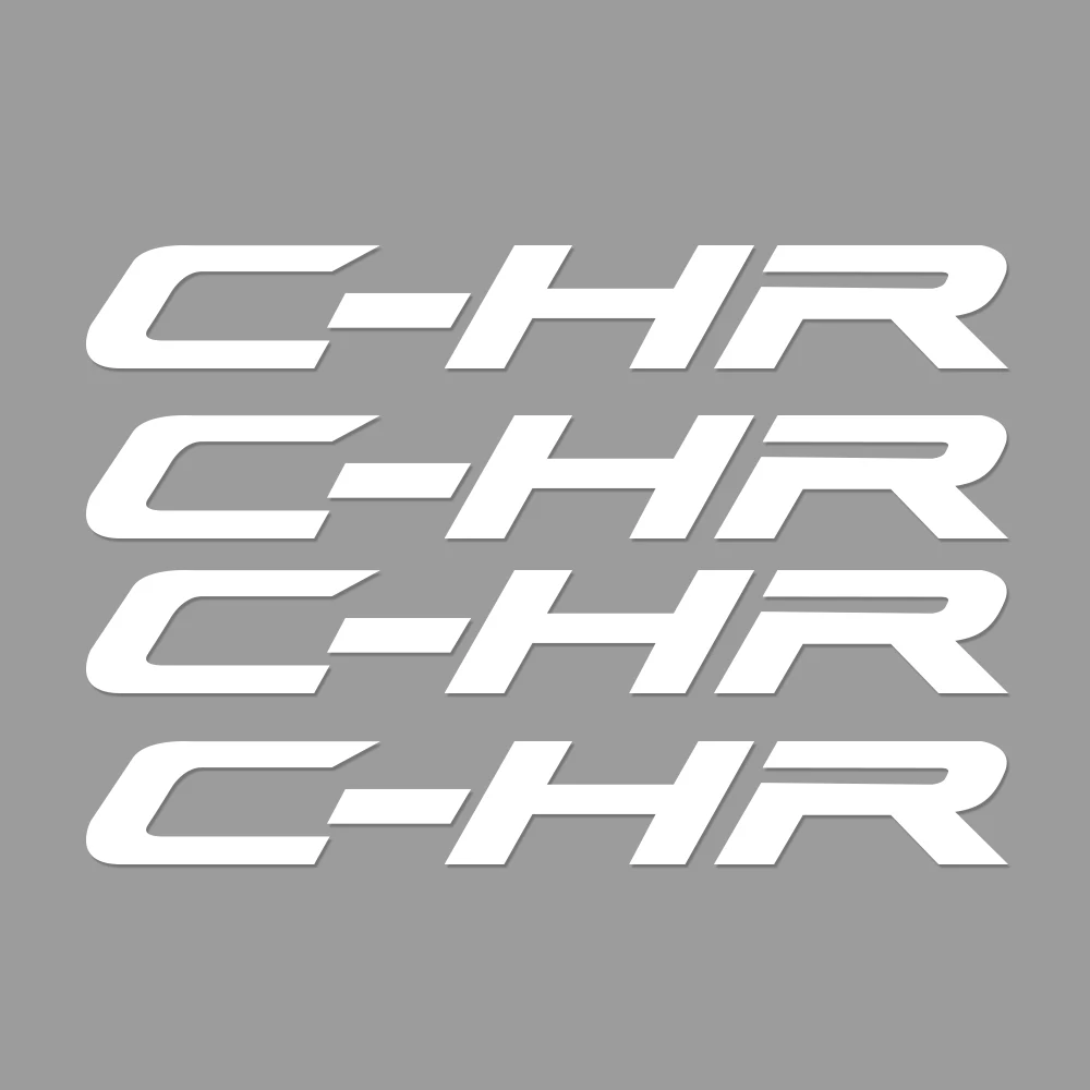 4 шт. Автомобильные Наклейки На стеклоочиститель для Toyota C-HR RAV4 Yaris Camry Land Cruiser Для Avalon Highlander Mirai Avensis Prado Prius - Color Name: For C-HR