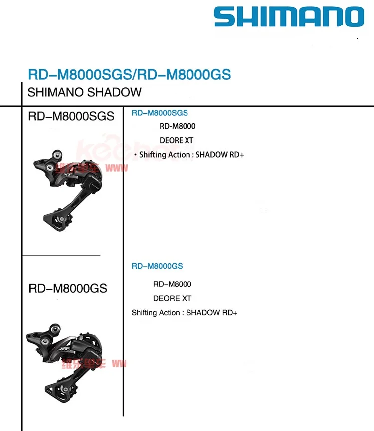 SHIMANO DEORE XT RD M8000 задний переключатель Горный велосипед M8000 GS SGS MTB переключатель 11 скоростей 22/33 скоростей