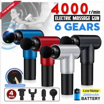 

Morease Massage Gun 4000r/min Electric Muscle Massager Therapy Fascia Gun Deep Vibration Muscle Relaxation Body Shaping Fitness