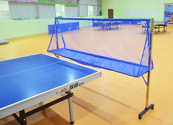 

Stainless Steel Table Tennis Ball Net Serve Machine Training Recycling Net Multi Balls Grid With Brake Roller Gift Ball Picker