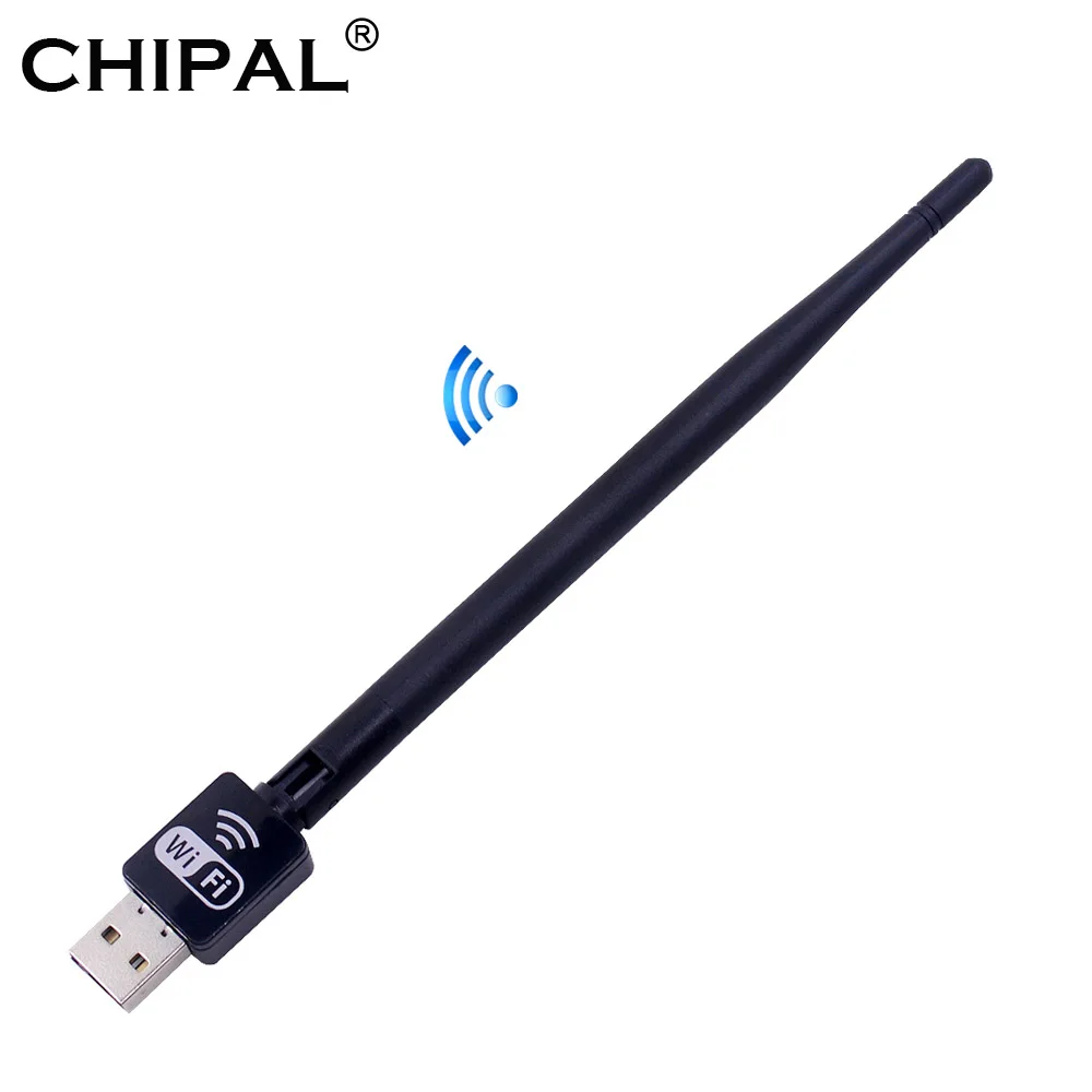 

CHIPAL 150Mbps Mini USB WiFi Adapter Ralink MT7601 Wireless Network Card 2.4G Antenna PC LAN Wi Fi Wi-Fi Receiver 802.11 b/g/n