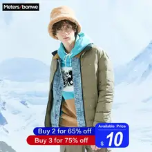 Metersbonwe пуховик мужской светильник зимний теплый 80% белый утиный пух пальто камуфляжная цветная подкладка Мужское пальто верхняя одежда