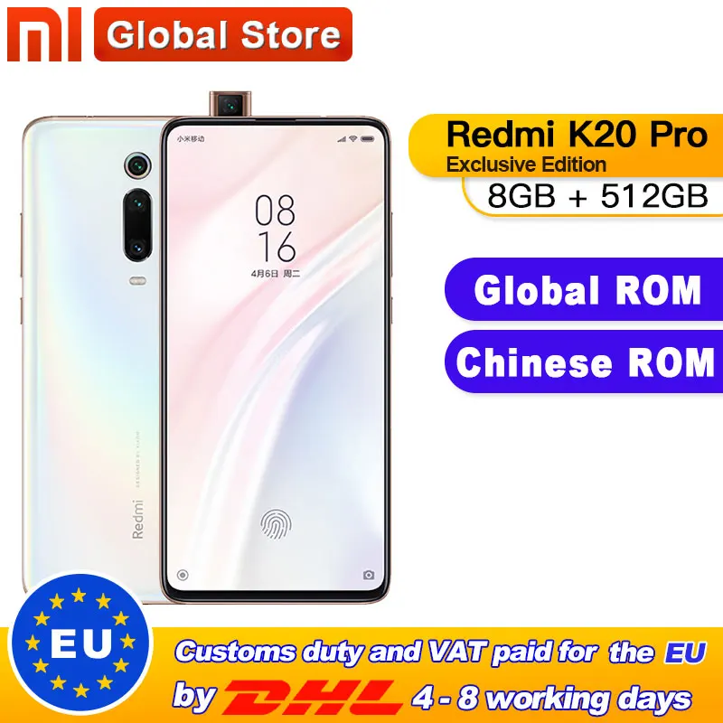 Смартфон Xiaomi Redmi K20 Pro с глобальной прошивкой 8 ГБ 512 эксклюзивная версия Snapdragon 855 plus